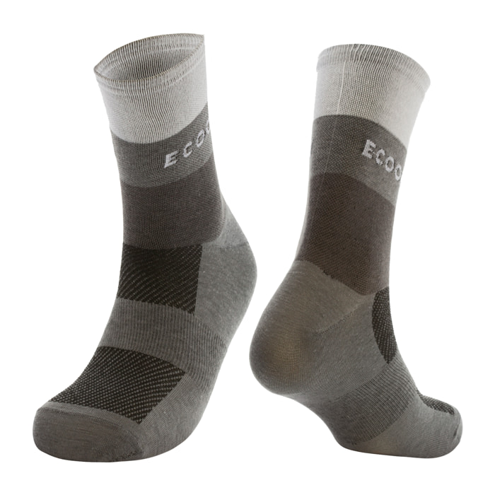 Calcetines de ciclismo unisex ECOON Marsous - Gris claro