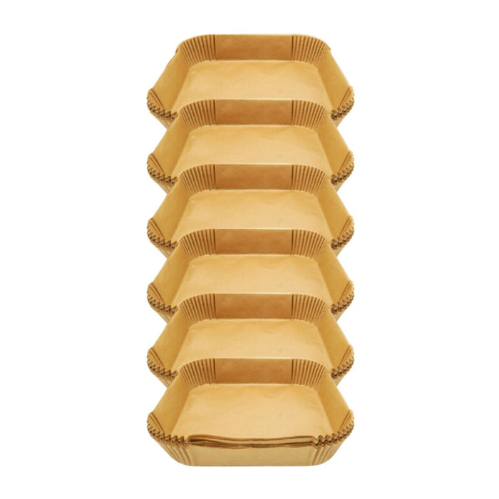 Ensemble de 300 Moules en papier pour air fryer carrés 20 cm Fackelmann Divers