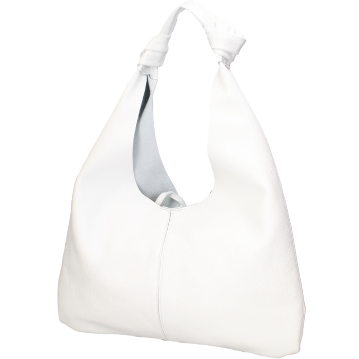 Borsa a spalla da donna In Vera pelle Made in Italy 40x42x2 cm