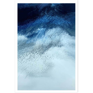 Poster bleu rivage Affiche seule
