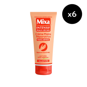 Lot de 6 - Mixa Crème Mains Réparatrice Allantoine 100ml