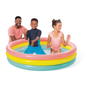 Intex Piscina Sunset Glow, Tre Anelli, 147x33 cm