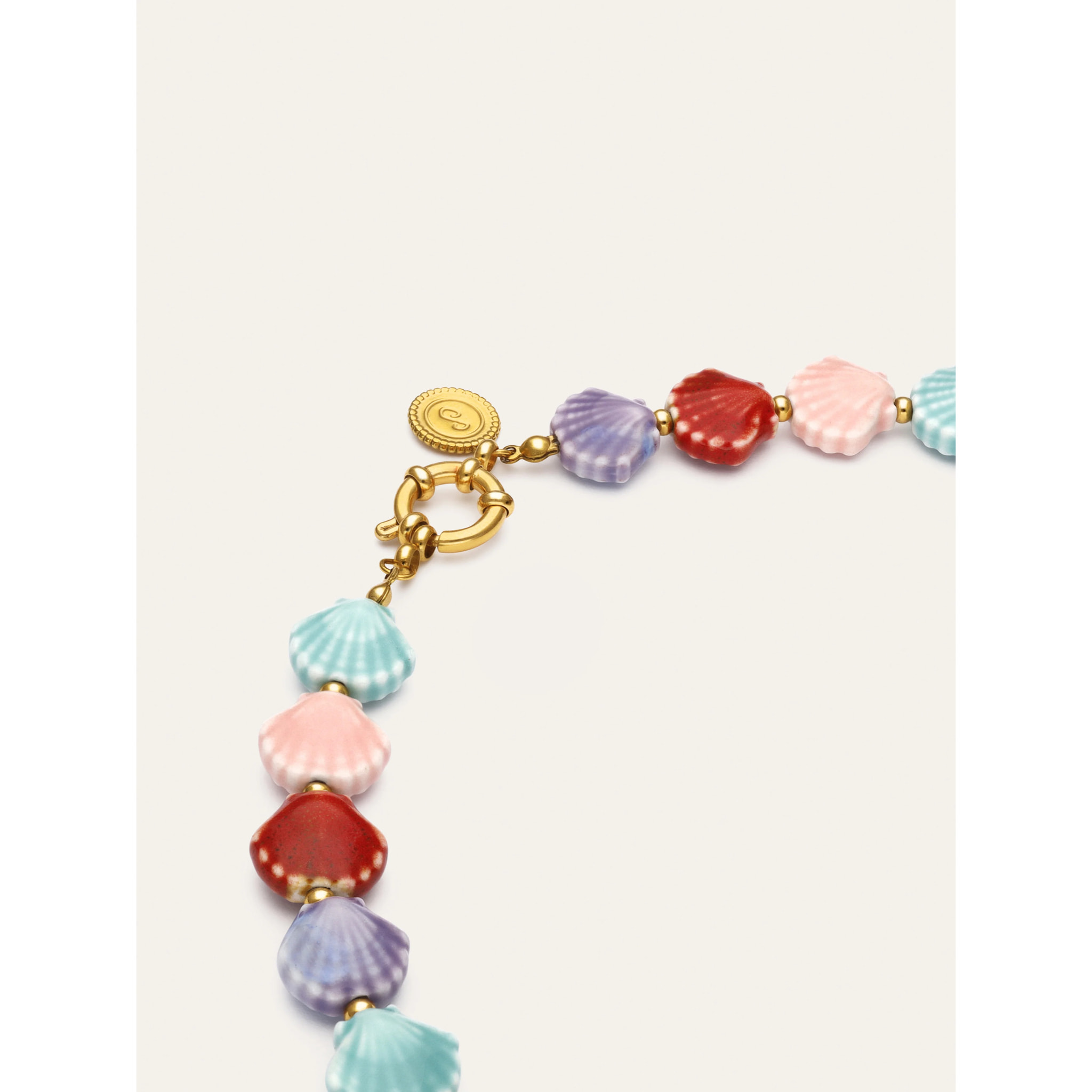 Collana Begur Conchiglie Acciao Placcato Oro