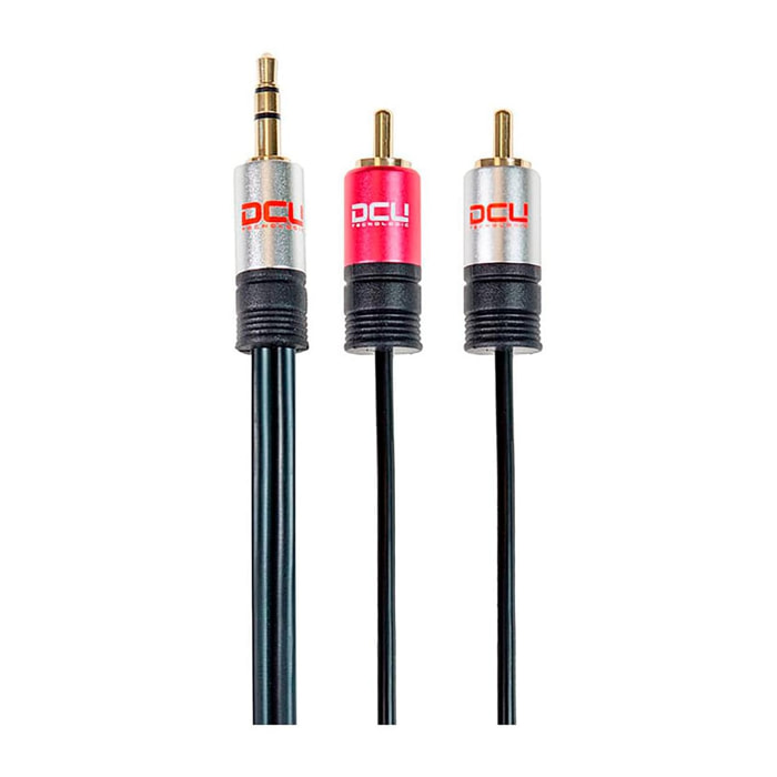 DCU 30701240 Negro / Cable Jack 3.5 (M) a 2 RCA (M) 3m