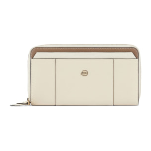 Piquadro Portafogli donna grande zip-around