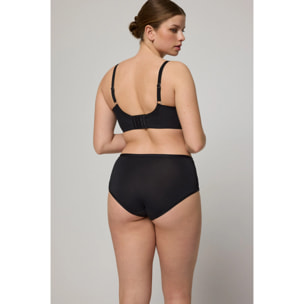 Confezione da 2 mutandine nere basico a vita alta
