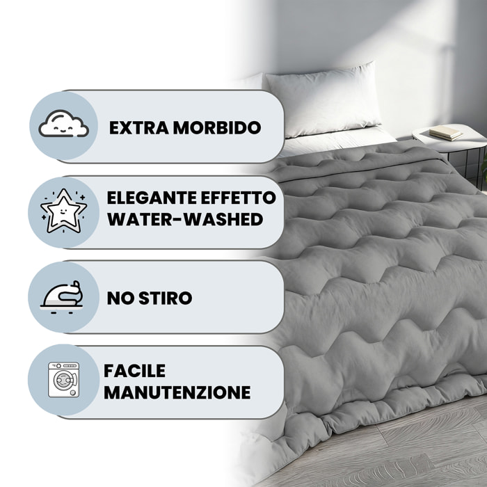 TRAPUNTA INVERNALE WATERWASHED MATRIMONIALE Made in Italy