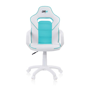 Silla gaming DRW Blanco - Turquesa DRW