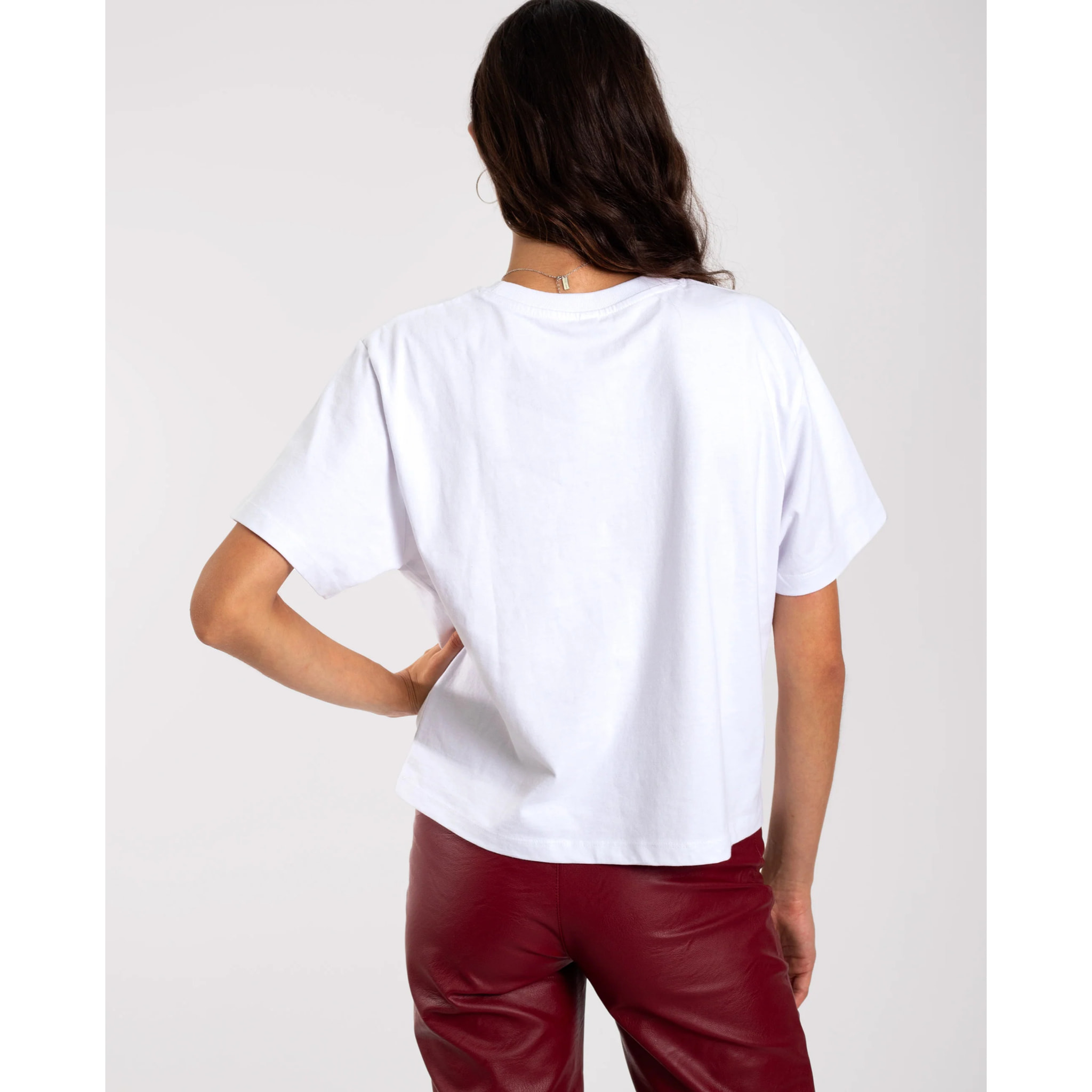 Camiseta de mujer manga corta con serigrafía