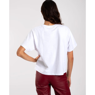 Camiseta de mujer manga corta con serigrafía