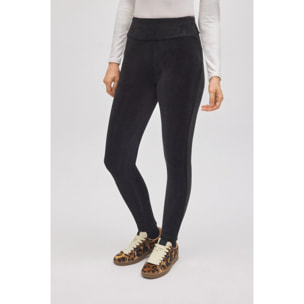 Comodi leggings termici in pile nero