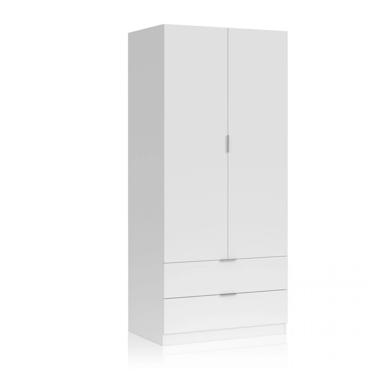 Armario Lark 2 Puertas 2 Cajones Blanco