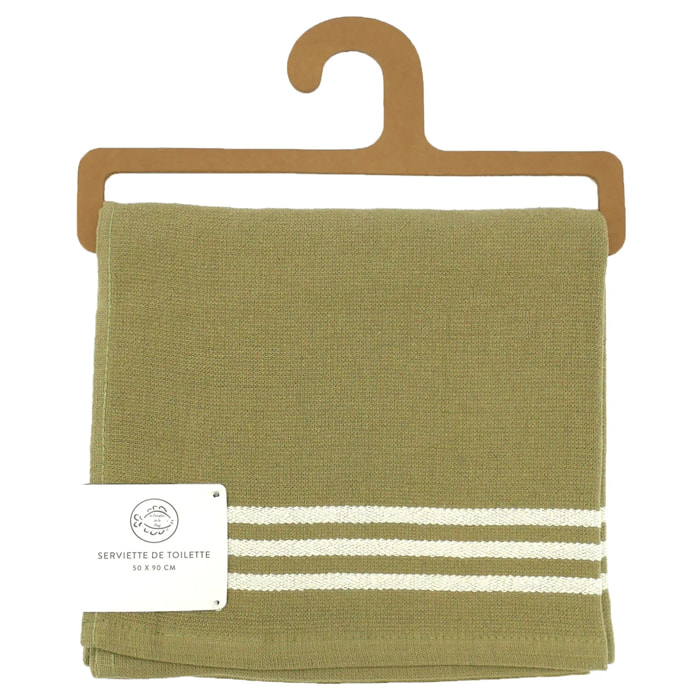 Serviette de toilette 50x90cm 300g/m² - Miami vert olive
