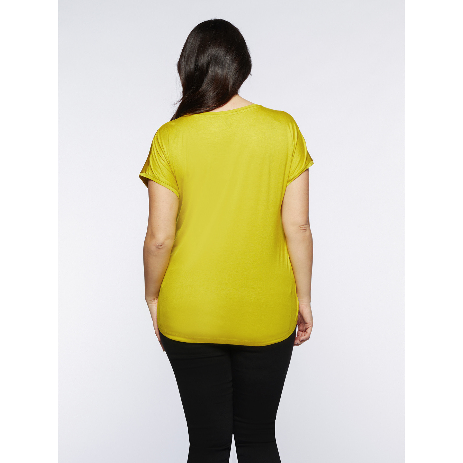 Fiorella Rubino - T-shirt in due tessuti - Giallo