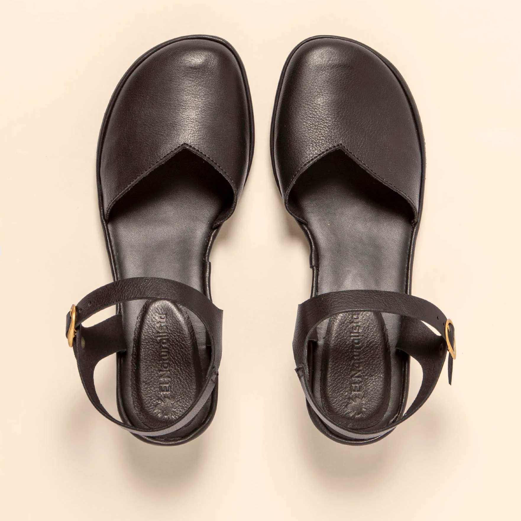 Sandalias con tacón N884 SOFT NAPPA BLACK/ FLORA color Black