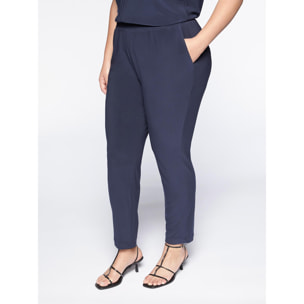 Fiorella Rubino - Pantaloni joggers in jersey - Blu