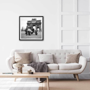 Affiche Photo Orchestre de Cowboys, 1959 Affiche + cadre en bois - Noir