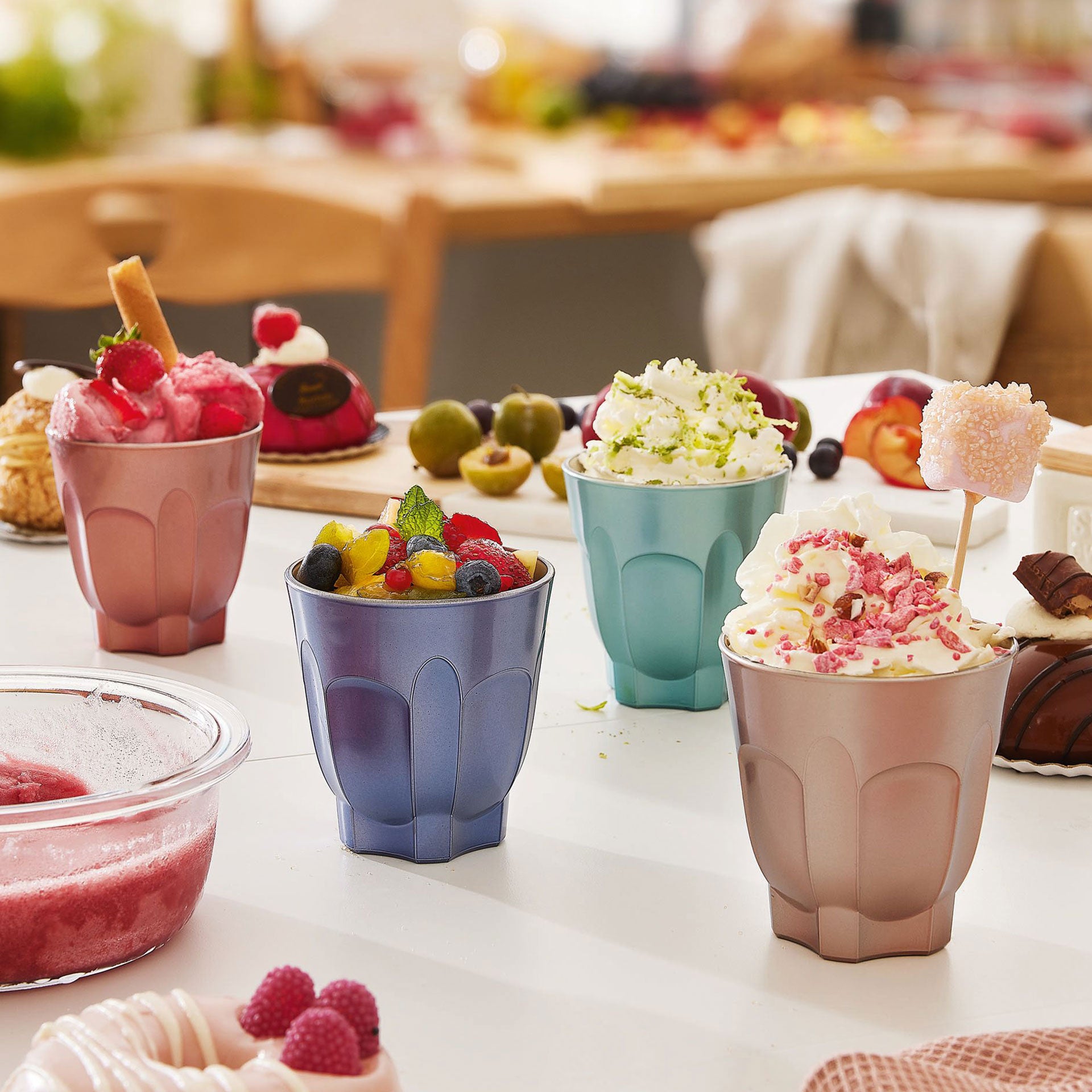 6 tasses 24 cl bleues - Flash Colors - Luminarc