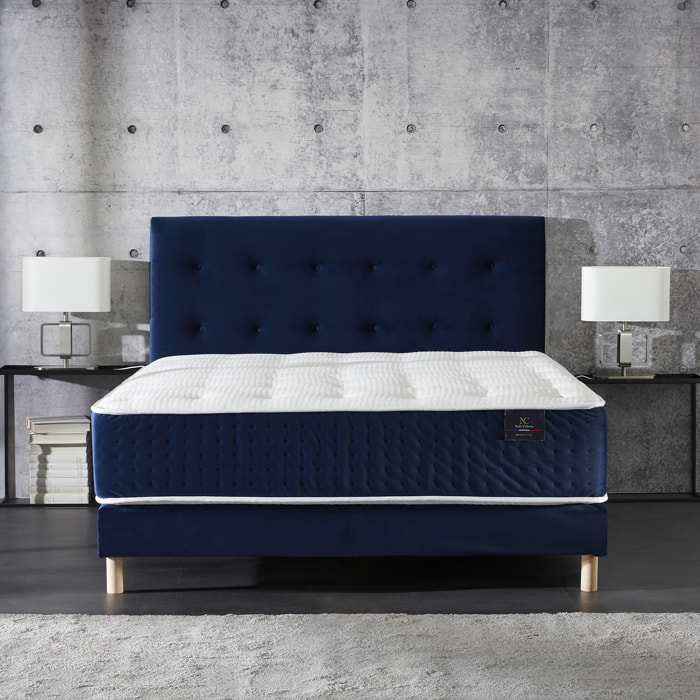 Matelas HÉLIOS à ressorts ensachés, mémoire de forme et latex
