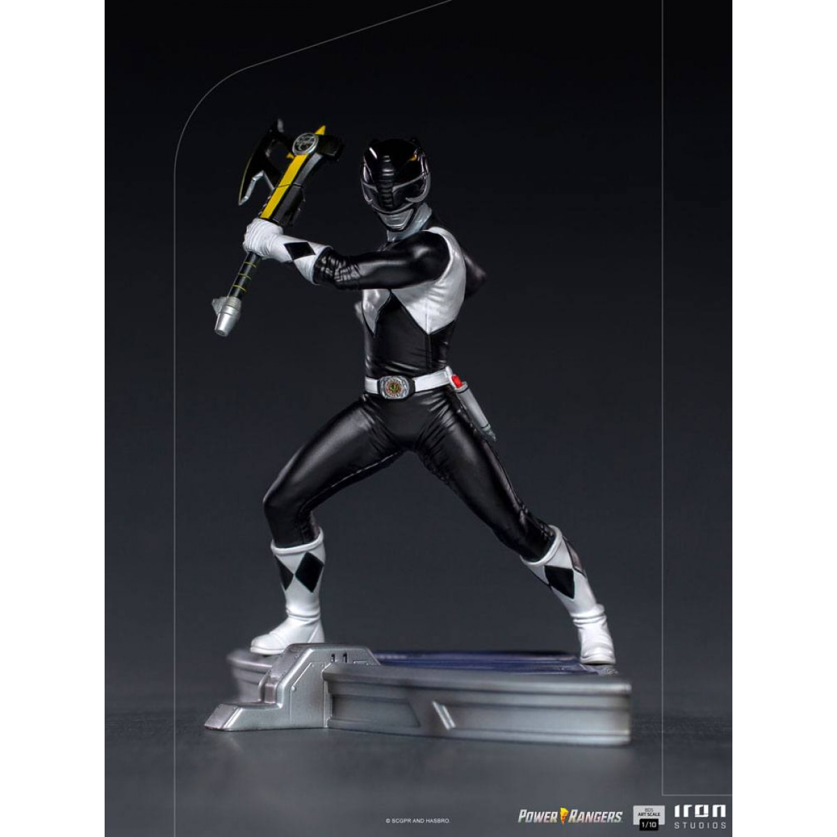 Power Rangers Bds Art Scale Statua 1/10 Black Ranger 17 Cm Iron Studios