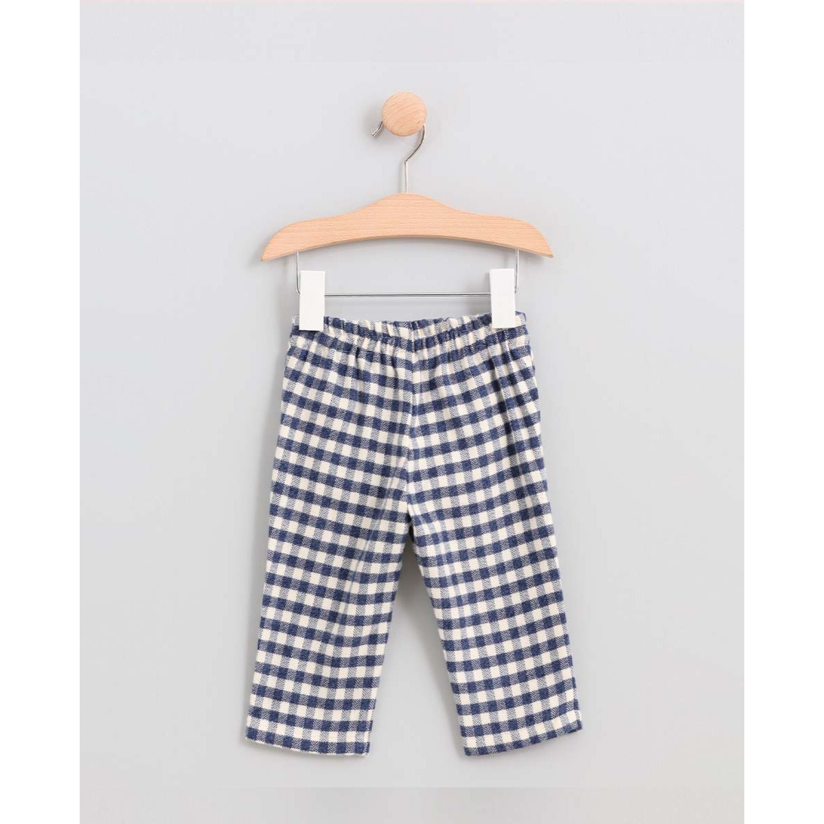 Pantalón cuadro vichy azul