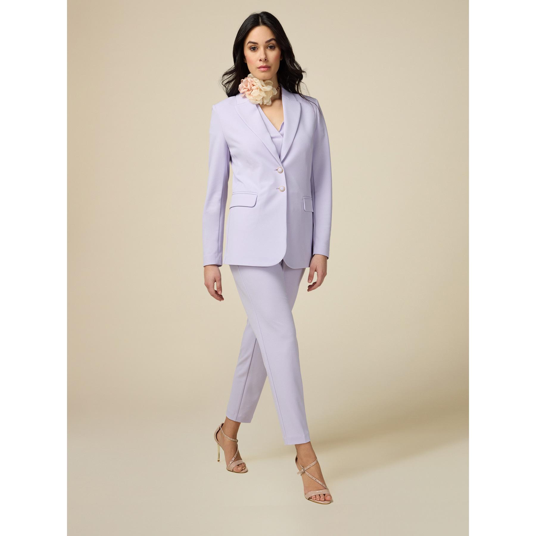 Oltre - Blazer con botones joya - Violeta