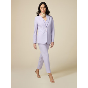 Oltre - Blazer con botones joya - Violeta