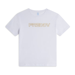 T-shirt Bambina 100% Cotone con Logo FREDDY