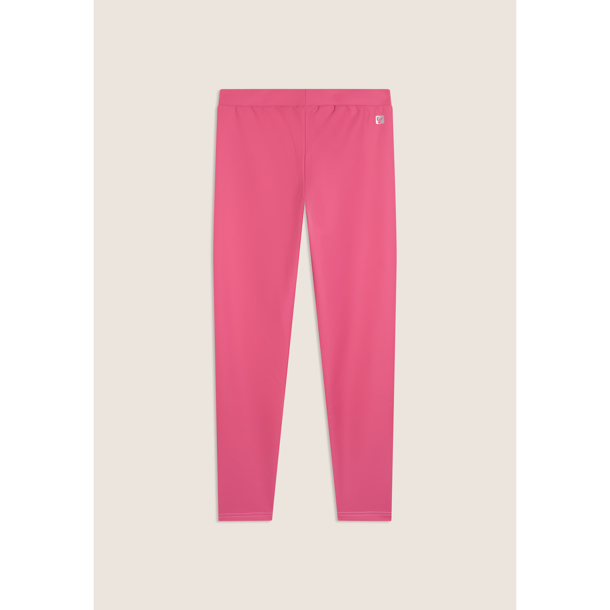Leggings 7/8 in tessuto coated elasticizzato vita regular