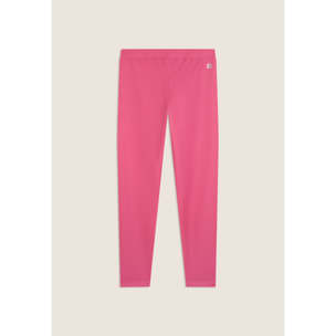 Leggings 7/8 in tessuto coated elasticizzato vita regular