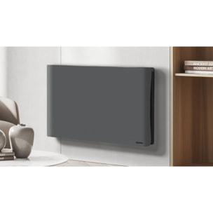 Radiateur inertie double coeur ceramique + film LCD 1500W gris & noir