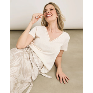 Falda Midi Beige - Trofe