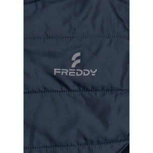 Giacca uomo imbottita senza maniche con cappuccio e zip