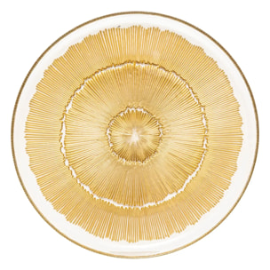Assiette plate Celeste doré D28xH2cm
