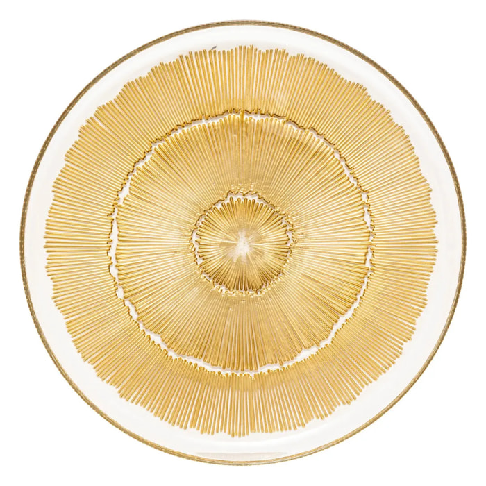 Assiette plate Celeste doré D28xH2cm