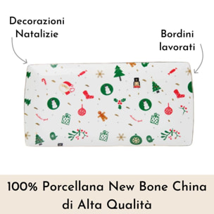 Vassoio Fantasia del Natale in new bone china