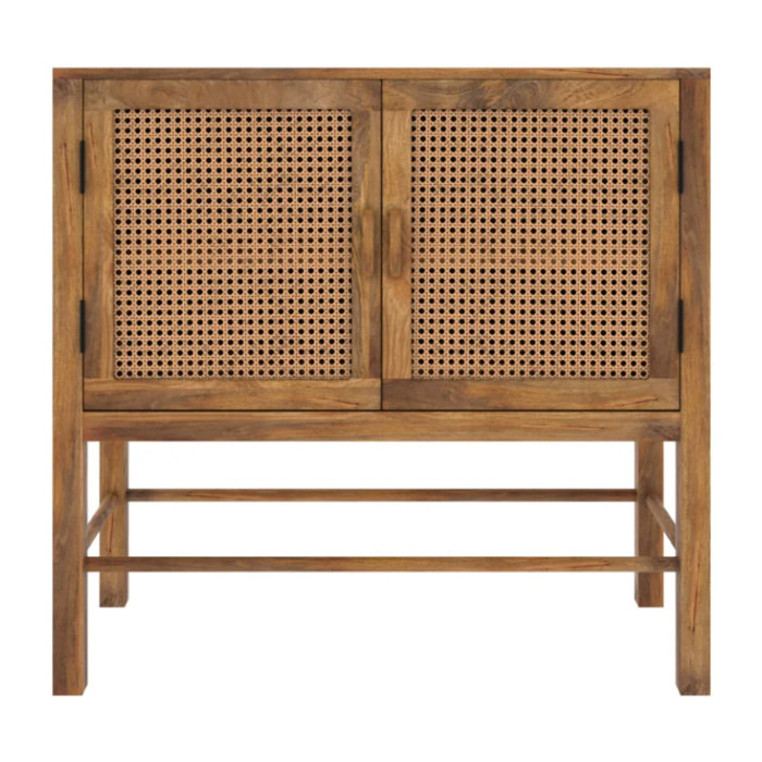 Buffet 2 portes en cannage - Tiki