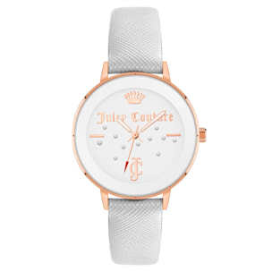 Reloj Juicy Couture JC1264RGWT Mujer Analogico Cuarzo con Correa de Polipiel