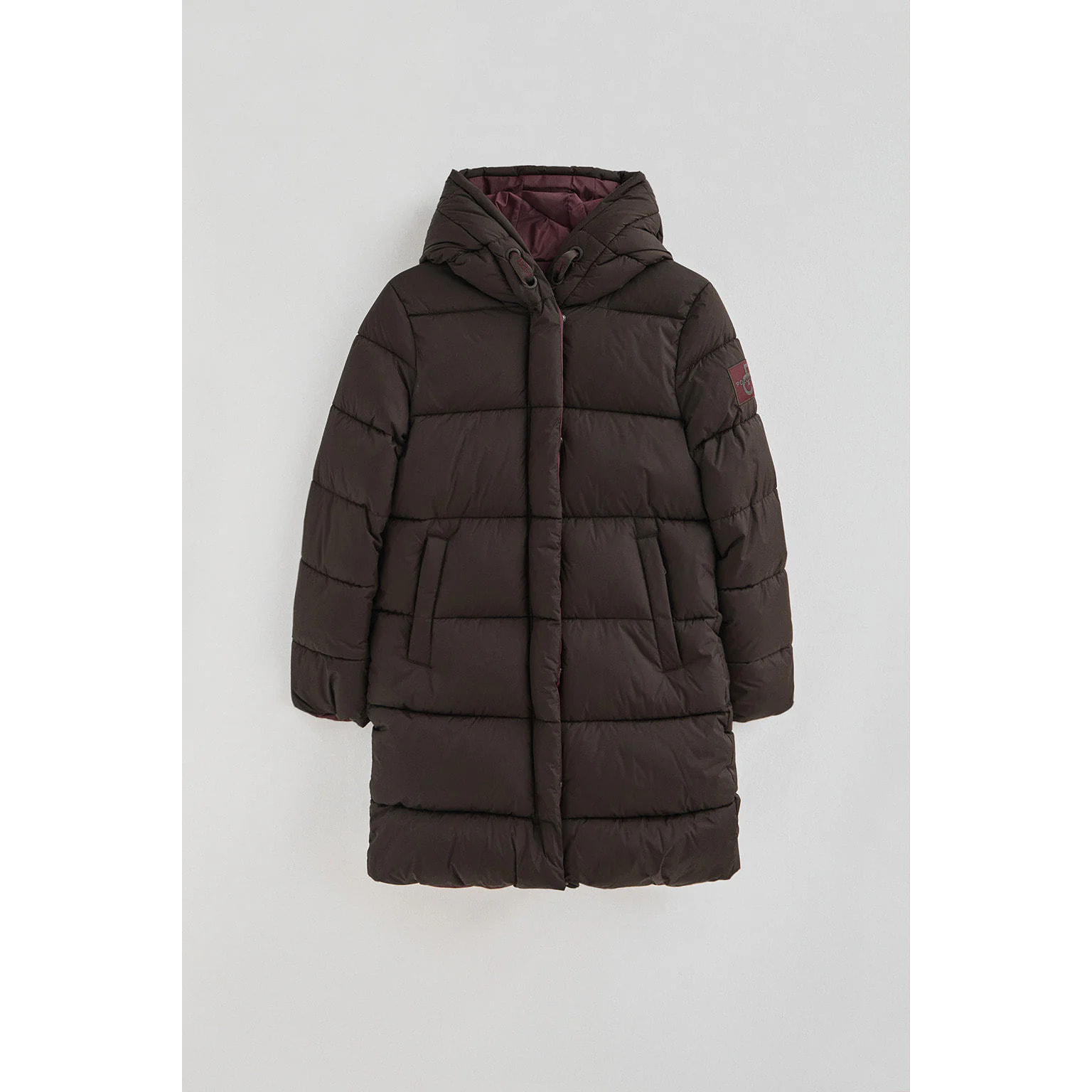 Chaqueta Gaia Reversible color chocolate con logo Polo Club