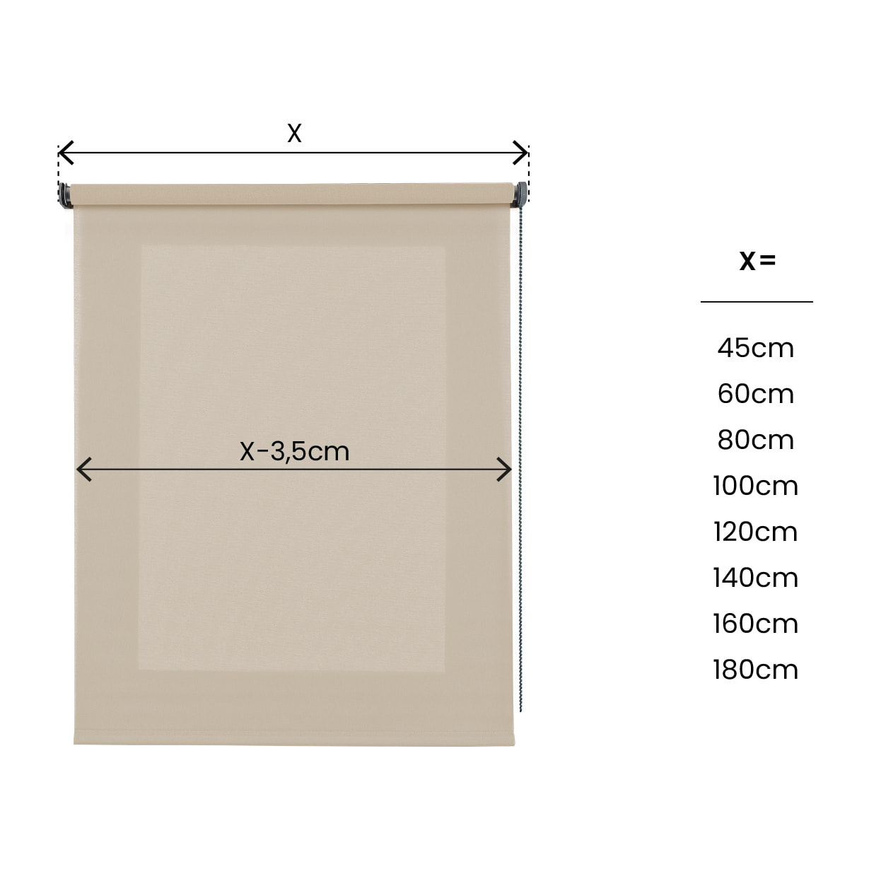 Enrollable Tráslucido SOFT Beige