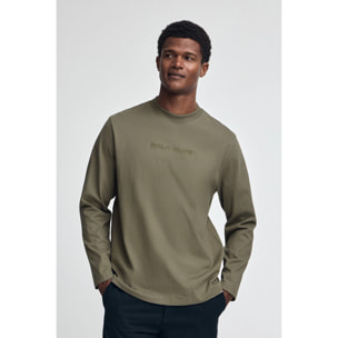 Camiseta Caliope verde militar con logo bordado Polo Club