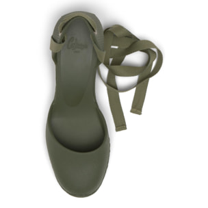 Alpargatas de cuña de mujer Careen en goma eva natural y sostenible con cierre de cintas