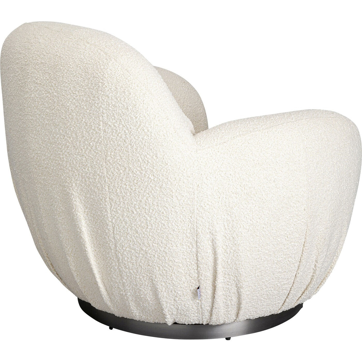 Fauteuil pivotant Nube Boucle crème Kare Design