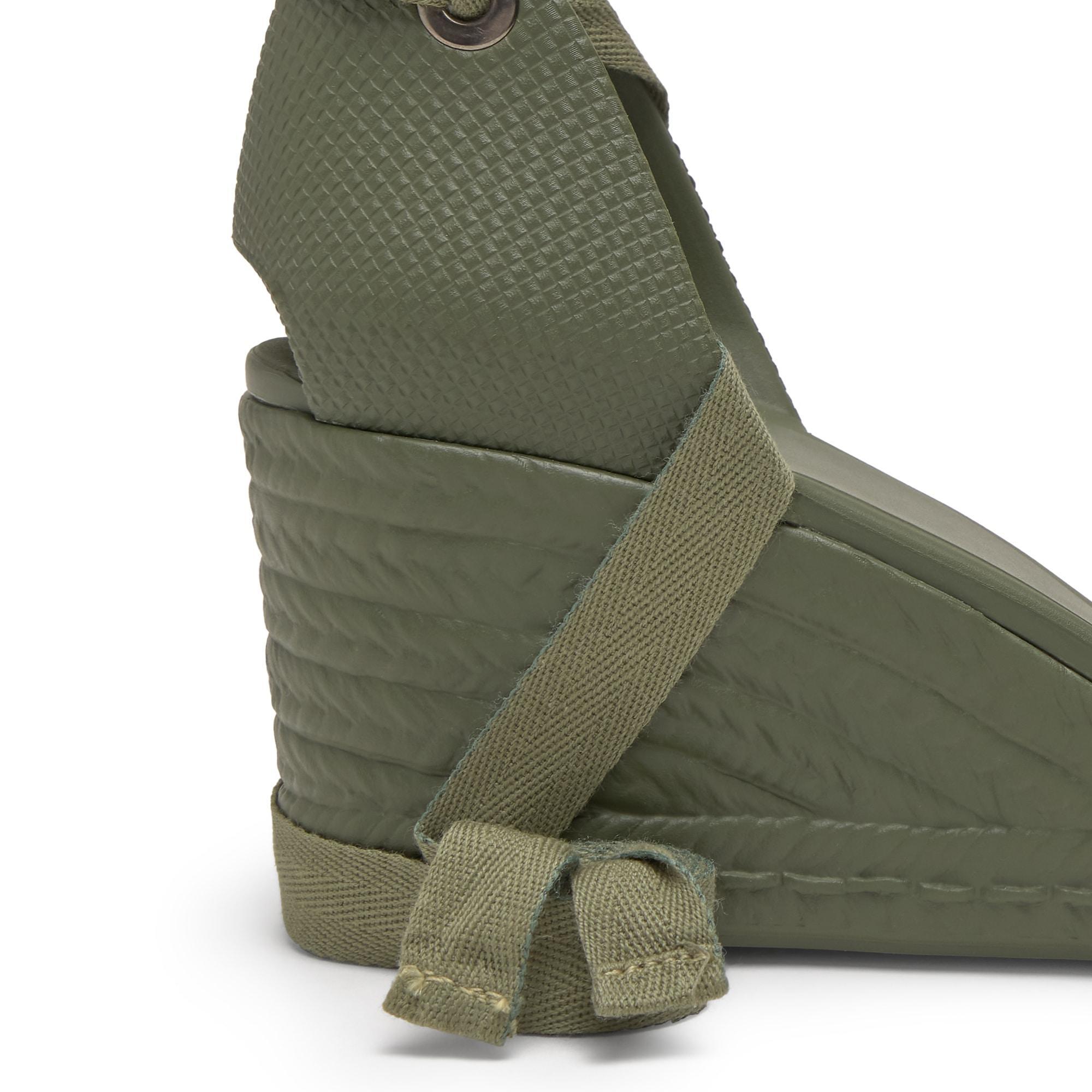 Alpargatas de cuña de mujer Careen en goma eva natural y sostenible con cierre de cintas