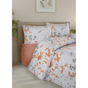 Parure housse de couette et taie(s) d'oreiller coton imprimé