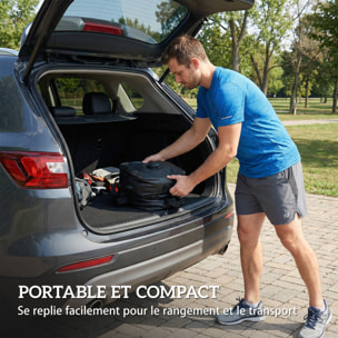 Lot de 4 sacs de lestage pliable tonnelle barnum PVC haute densité noir