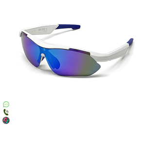 Gafas deportivas inteligentes QY PRO 3. Asistente de voz inteligente, traducción en tiempo real de más de 100 idiomas, control de música/llamadas y lentes UV400.