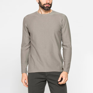 MAGLIA GIROCOLLO A TAGLIO VIVO E FONDO DRITTO