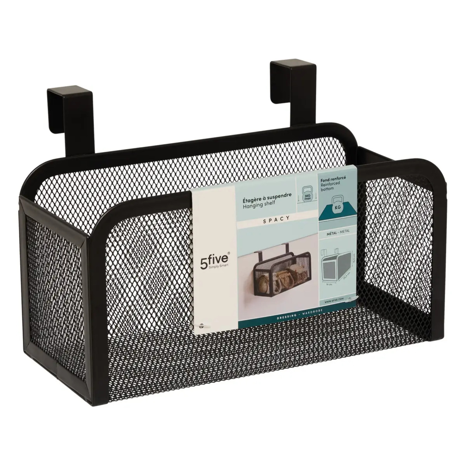 Etagère suspendue Spacy noir