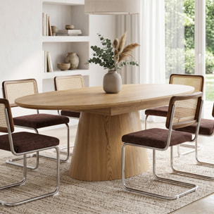 Table à manger extensible ovale 6/8 personnes - ORA